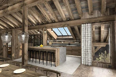 Chalet in Le Raffort mit Pool & Sauna