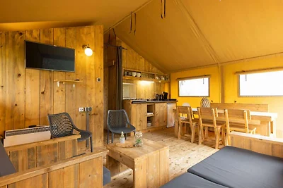 Tenda safari con bagno, in un parco vacanze v...
