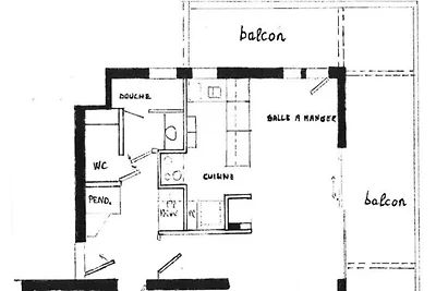 Apartment in Méribel mit Bergblick