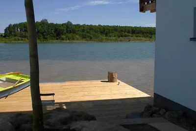 Pescadores directamente en el lago Hainer