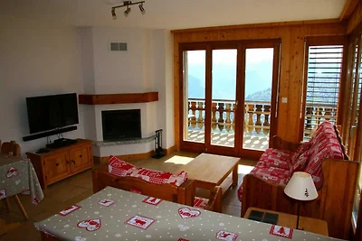 Gemütliche Wohnung mit Blick auf das Rhônetal