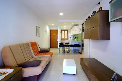 Appartement aan strand L'Estartit met zwembad