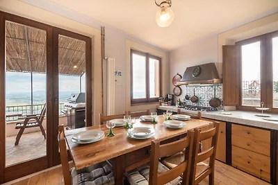 Villa in Cortona met uitzicht op Trasimeno