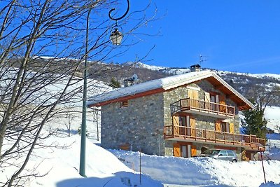 Chalet den französischen Alpen in des...