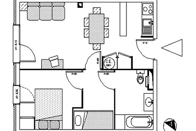 2 Zimmer für 6 Personen