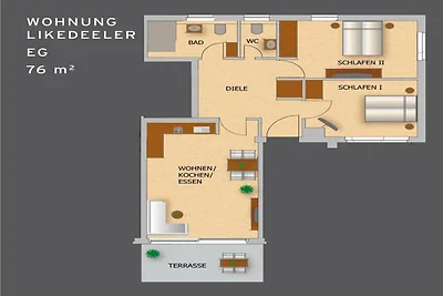 Appartamento per vacanze a Juist con piscina