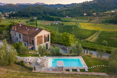Villa in Lucca mit Weingut und Aussicht