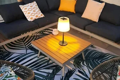 Wohnung in Grau du Roi mit Meerblick