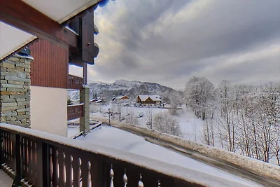 Wohnung im Dorf mit Blick auf die Aravis