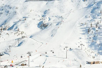 Apartment in Tignes mit Blick auf den...