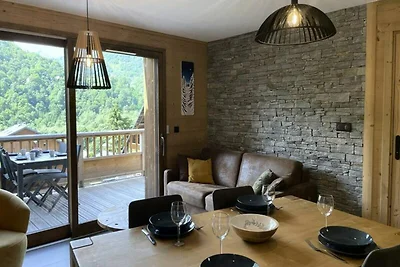 Ferienwohnung in Arves mit Blick auf die...