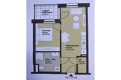 Vakantieappartement met 1 slaapkamer