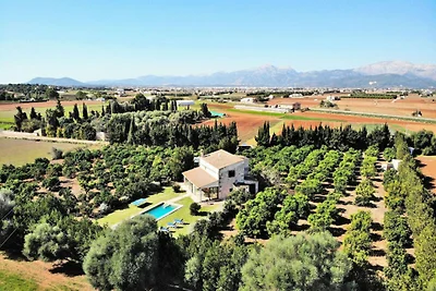 Villa a Muro con piscina e giardino di aranci