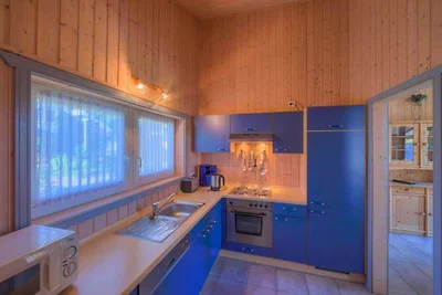 Vakantiehuis met sauna in vakantiepark Mirow