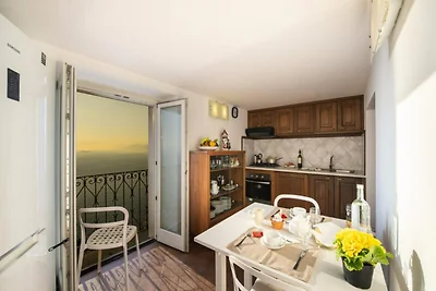 Wohnung in Praiano mit Blick auf Capri