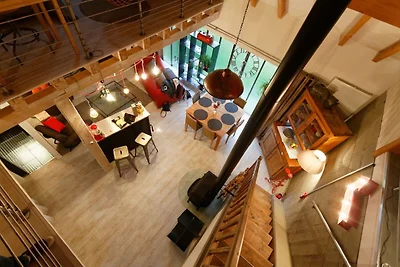 Holzhaus in Saint-Quirin mit nordischem Bad