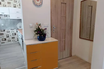 Ferienhaus in Nowe Warpno mit Garten