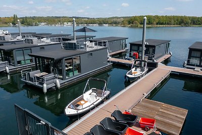 Luxe woonboot met dakterras