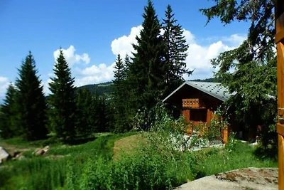Chalet im Wald in der Nähe der Skipisten