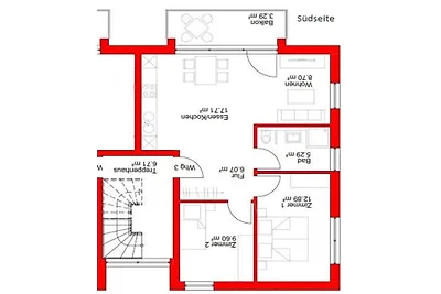 Ferienwohnung mit 2 Schlafzimmer