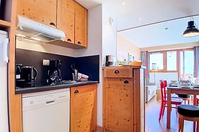 Wohnung in Les Menuires mit Bergblick