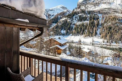 Wohnung in Tignes mit Blick auf die Skipisten