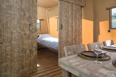 Charmantes Safari-Zelt für Familien-Glamping