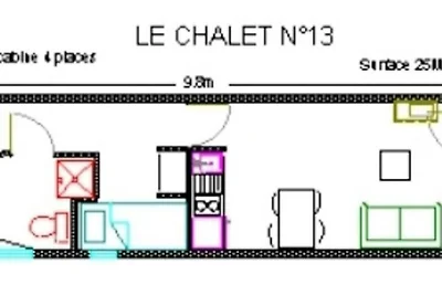 Studio für 4 Personen