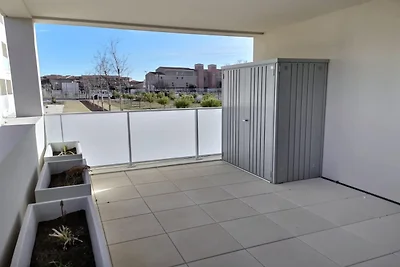 Modern appartement met 2 terrassen