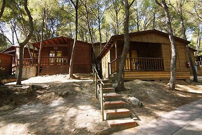 Schöner Holzbungalow mit Gemeinschaftspool