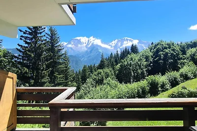 Appartement in Le Bettex met uitzicht op de M...