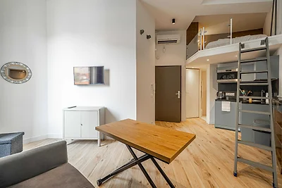 A/C Mezzanine Apt 1BR/2P - Place Garibaldi
