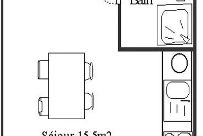 Schönes Studio mit Bergblick