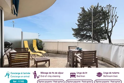 Appartement in La Baule met Zeezichtterras