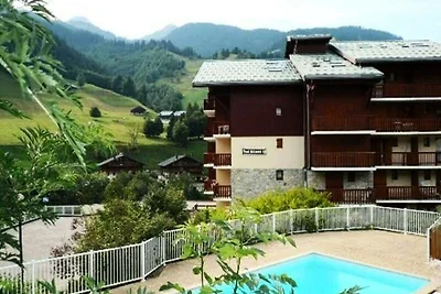 Apartment in Areches mit Bergblick