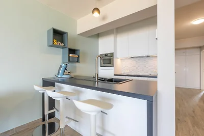 Modern appartement met frontaal zeezicht