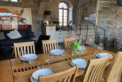 Maisonettewohnung mit Kaminofen und Terrasse