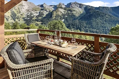 Chalet in den Alpen mit Spa und Panoramablick