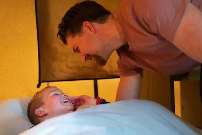 Luxe familielodge met slaaphoekje buiten