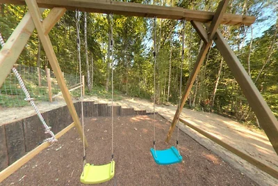 Luxuriöses Chalet mit Sauna im Wald bei...