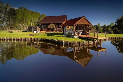 Ferienhaus mit privatem Teich, Whirlpool und...