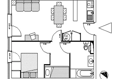 2 Zimmer für 6 Personen