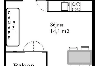 Gemütliches Studio mit Bergblick