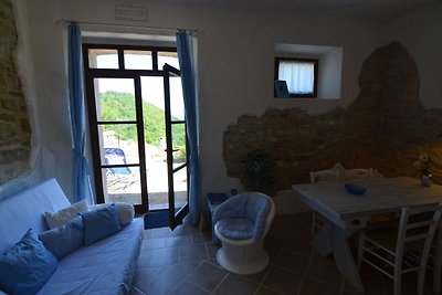 Mountain-view apartment in Pergola with pool