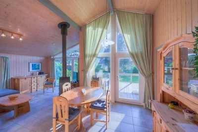 Vakantiehuis met sauna op vakantiepark Mirow