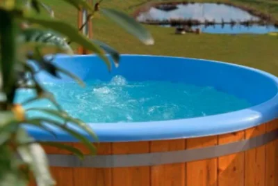 Dom wakacyjny, sypialnia z wanną, jacuzzi