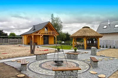 Ferienhaus mit Terrasse, in der Nähe des Sees
