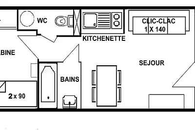 Apartment mit Balkon mit Blick auf den Mont...