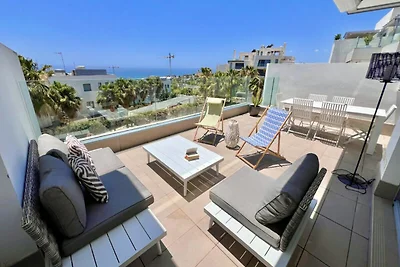 Apartment in Cabopino mit Meerblick