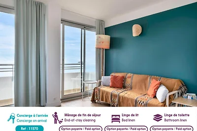 Appartement in La Baule met uitzicht op de...